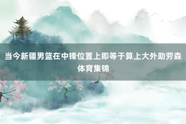 当今新疆男篮在中锋位置上即等于算上大外助劳森体育集锦