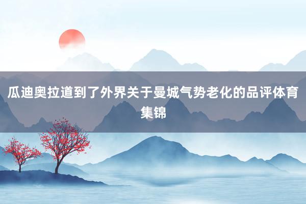 瓜迪奥拉道到了外界关于曼城气势老化的品评体育集锦