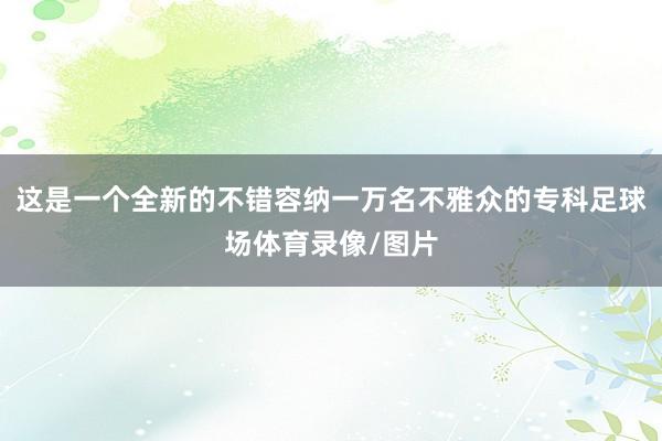这是一个全新的不错容纳一万名不雅众的专科足球场体育录像/图片