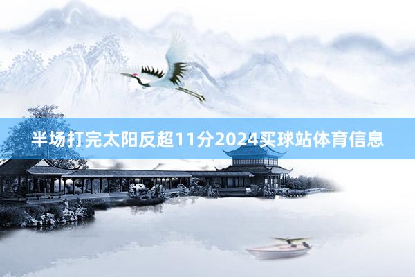 半场打完太阳反超11分2024买球站体育信息