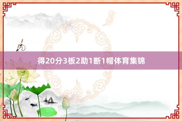 得20分3板2助1断1帽体育集锦