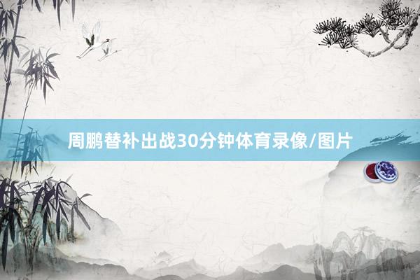 周鹏替补出战30分钟体育录像/图片