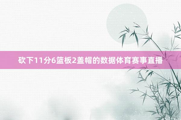 砍下11分6篮板2盖帽的数据体育赛事直播