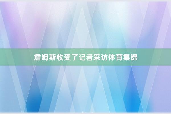 詹姆斯收受了记者采访体育集锦