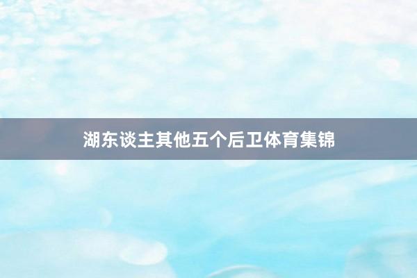 湖东谈主其他五个后卫体育集锦