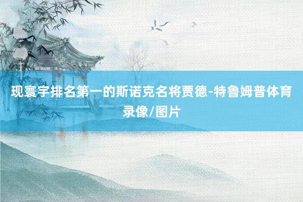 现寰宇排名第一的斯诺克名将贾德-特鲁姆普体育录像/图片