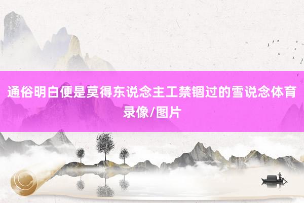通俗明白便是莫得东说念主工禁锢过的雪说念体育录像/图片