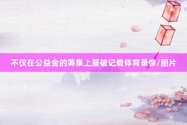 不仅在公益金的筹集上屡破记载体育录像/图片