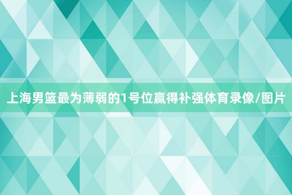 上海男篮最为薄弱的1号位赢得补强体育录像/图片