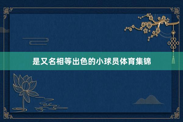 是又名相等出色的小球员体育集锦