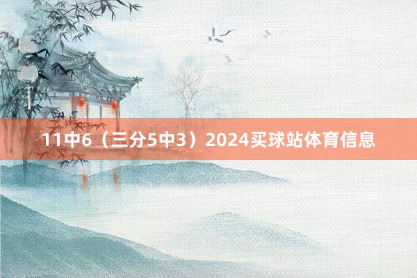11中6（三分5中3）2024买球站体育信息