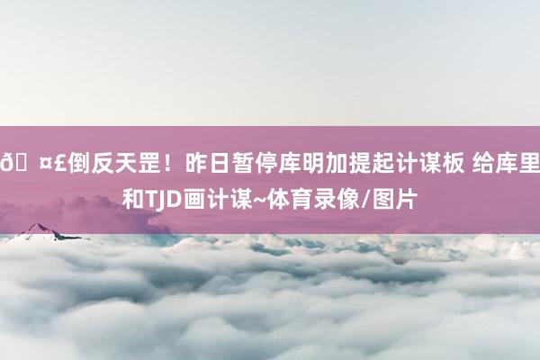 🤣倒反天罡！昨日暂停库明加提起计谋板 给库里和TJD画计谋~体育录像/图片