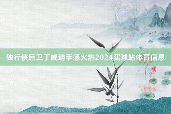 独行侠后卫丁威迪手感火热2024买球站体育信息