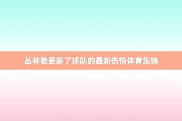 丛林狼更新了球队的最新伤情体育集锦