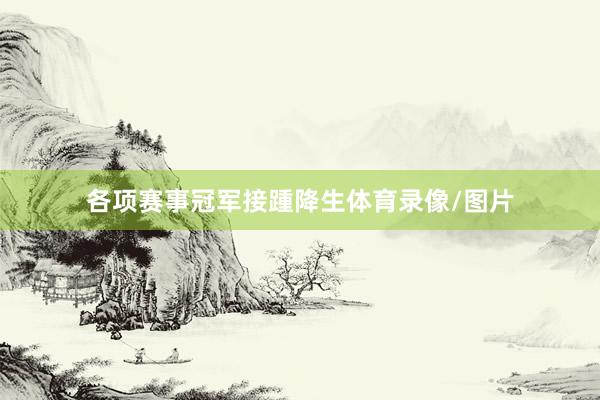各项赛事冠军接踵降生体育录像/图片