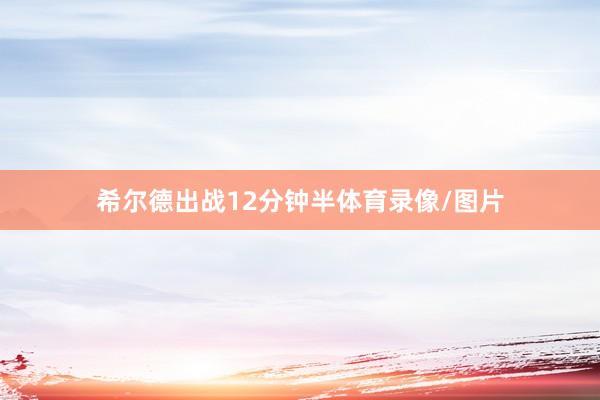 希尔德出战12分钟半体育录像/图片