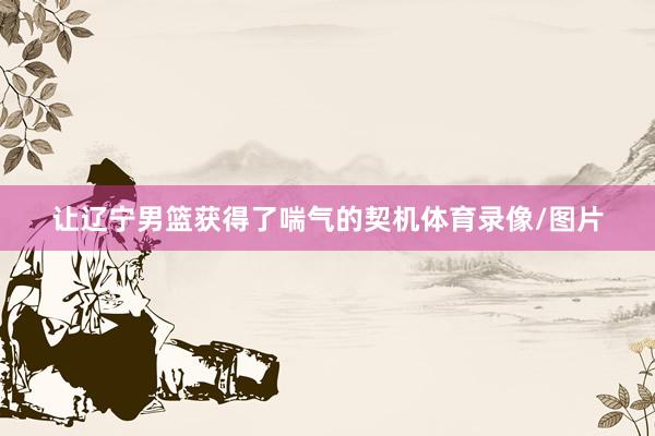 让辽宁男篮获得了喘气的契机体育录像/图片