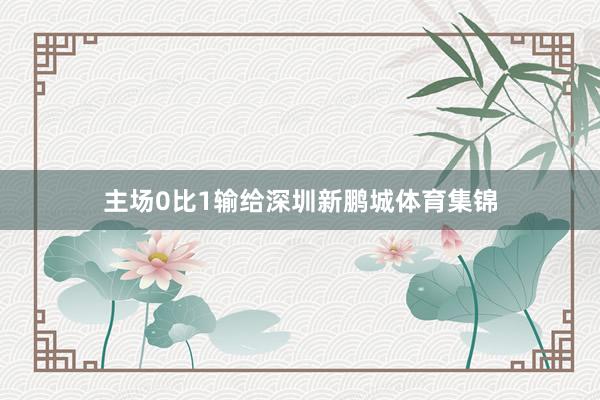 主场0比1输给深圳新鹏城体育集锦