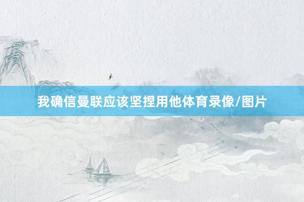 我确信曼联应该坚捏用他体育录像/图片