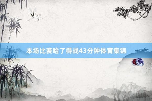 本场比赛哈了得战43分钟体育集锦
