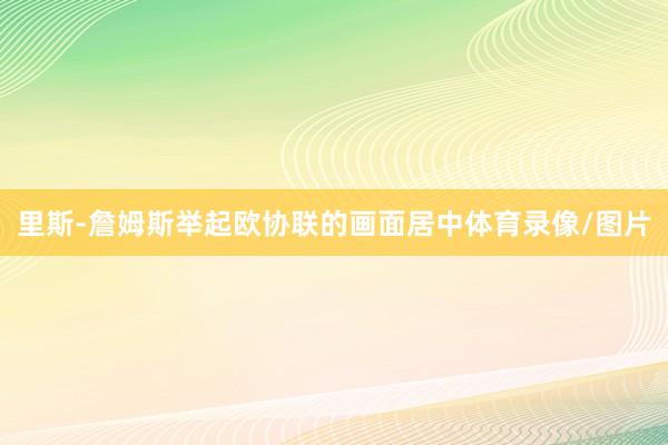 里斯-詹姆斯举起欧协联的画面居中体育录像/图片