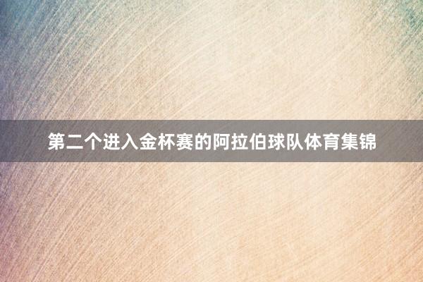 第二个进入金杯赛的阿拉伯球队体育集锦
