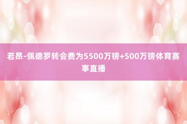 若昂-佩德罗转会费为5500万镑+500万镑体育赛事直播