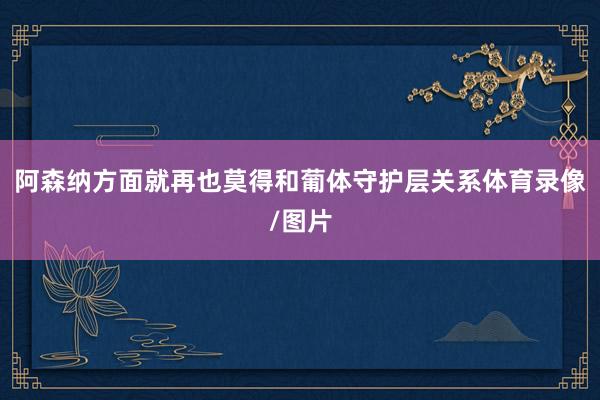 阿森纳方面就再也莫得和葡体守护层关系体育录像/图片