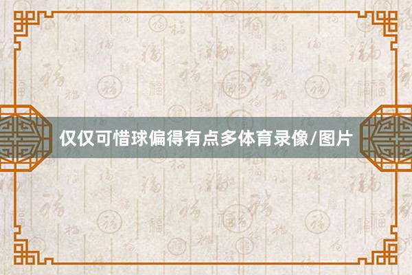 仅仅可惜球偏得有点多体育录像/图片