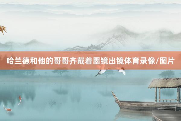 哈兰德和他的哥哥齐戴着墨镜出镜体育录像/图片