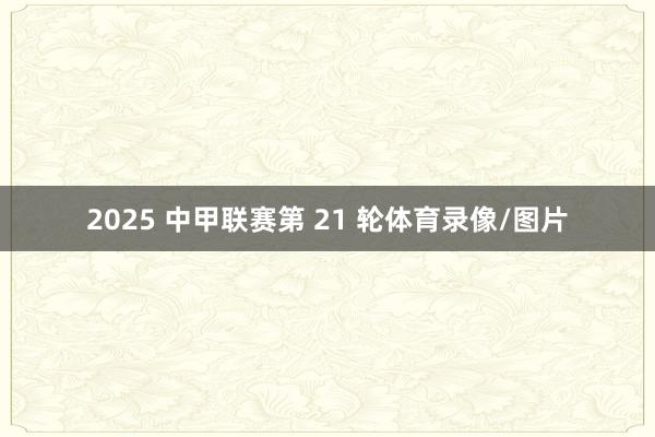 2025 中甲联赛第 21 轮体育录像/图片