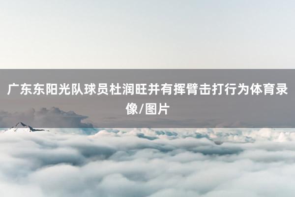 广东东阳光队球员杜润旺并有挥臂击打行为体育录像/图片