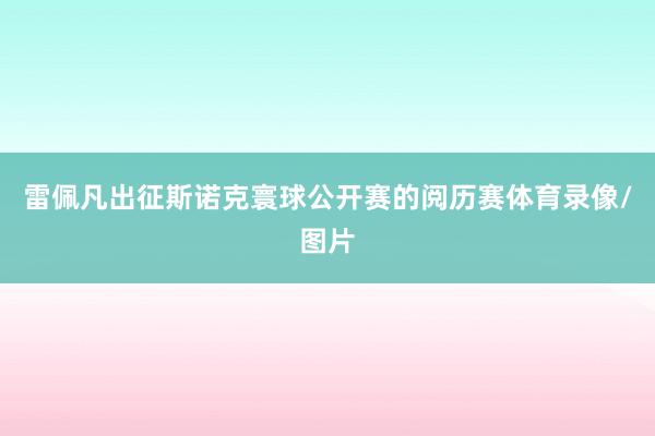 雷佩凡出征斯诺克寰球公开赛的阅历赛体育录像/图片