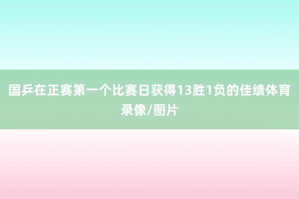 国乒在正赛第一个比赛日获得13胜1负的佳绩体育录像/图片