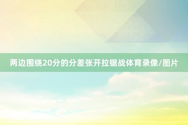 两边围绕20分的分差张开拉锯战体育录像/图片