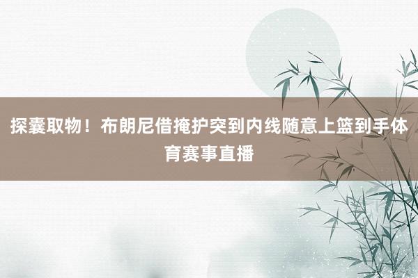 探囊取物！布朗尼借掩护突到内线随意上篮到手体育赛事直播