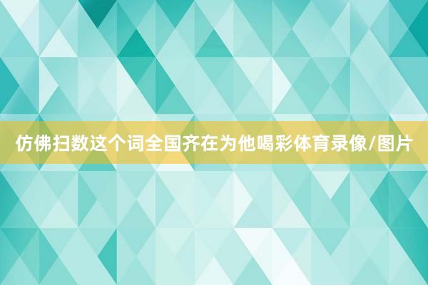 仿佛扫数这个词全国齐在为他喝彩体育录像/图片
