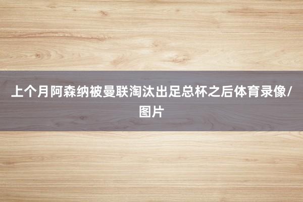 上个月阿森纳被曼联淘汰出足总杯之后体育录像/图片